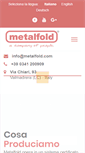 Mobile Screenshot of metalfold.com