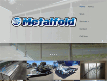 Tablet Screenshot of metalfold.co.nz